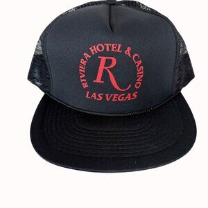 Riviera Hotel Casino Trucker Hat Vintage Las Vegas Mesh Snapback Memorabilia